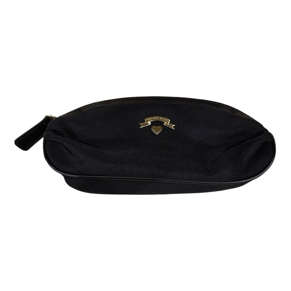 🧡 5 for $25 🧡 VICTORIAS SECRET Black Pouch with Gold Logo